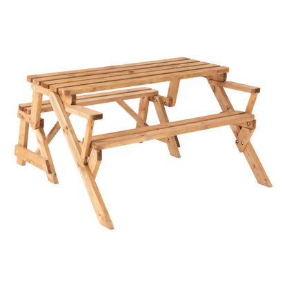 Modulbænk Elounda 137x153 cm Brun Fyrretræ