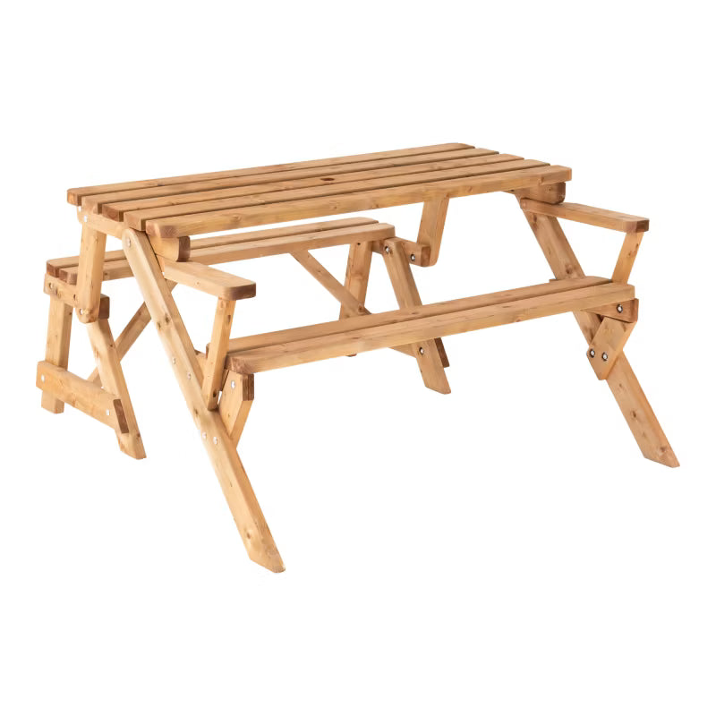 Modulbænk Elounda 137x153 cm Brun Fyrretræ