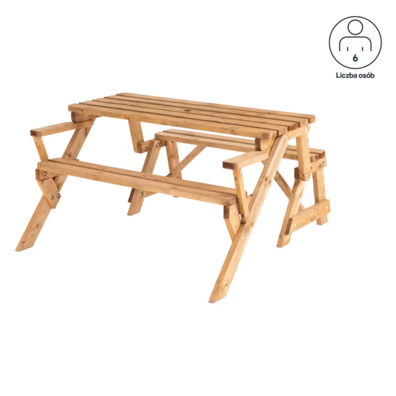 Modulbænk Elounda 137x153 cm Brun Fyrretræ