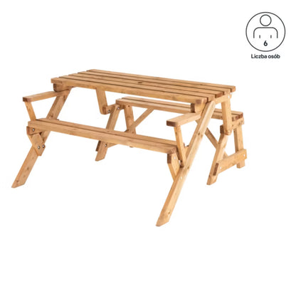 Modulbænk Elounda 137x153 cm Brun Fyrretræ