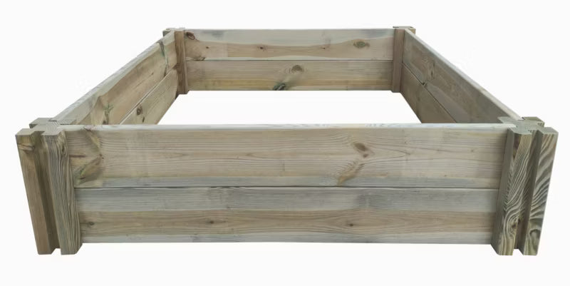 Modulopbygget Højbedsside 2,1x15x100 cm Grøn Træ