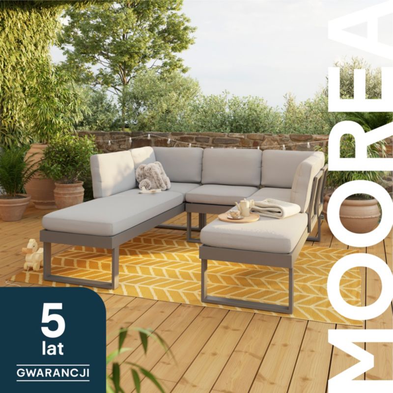 Modulært terrassemøbelsæt GoodHome Moorea til 6 personer