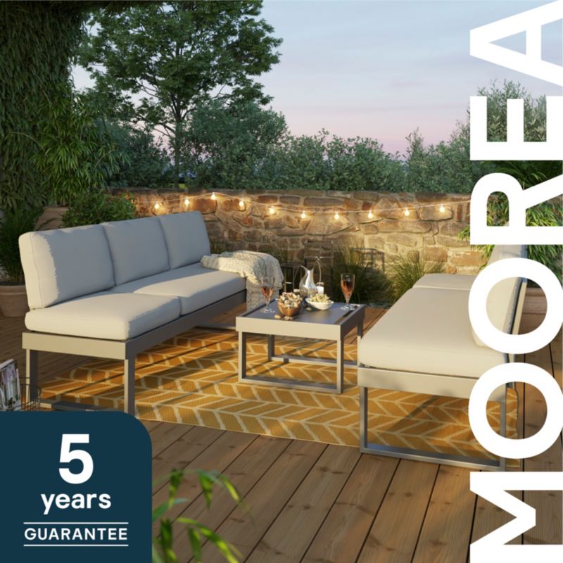 Modulært terrassemøbelsæt GoodHome Moorea til 6 personer