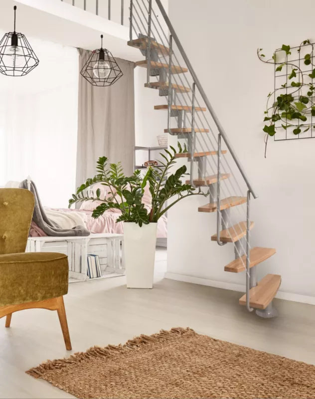Modultrappe Mini Plus Lux 70x325 cm Eg RAL 9006