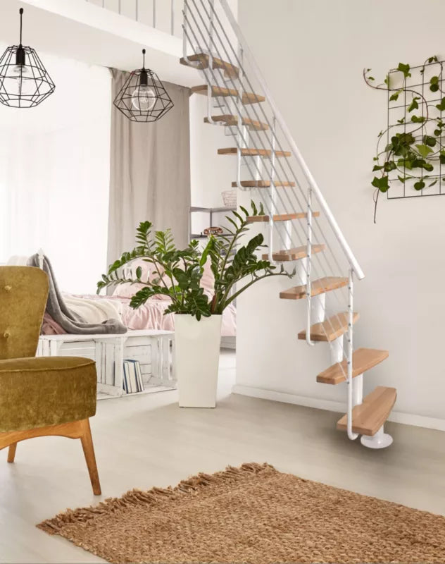 Modultrappe Mini Plus Lux 70x350 cm Hvid