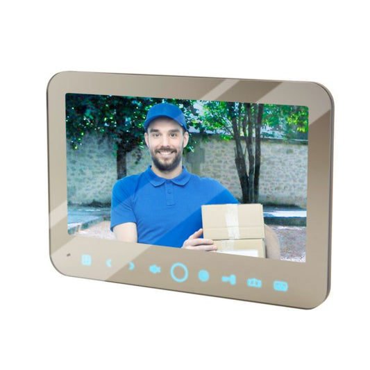 Blyss E3-FR/SH 7 videointercom-monitor til port og porttelefon med spejleffekt