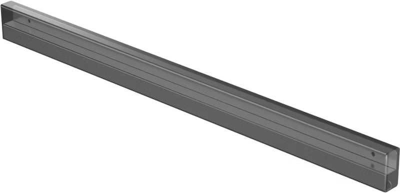 Monteringsskinne med Dæksel 80 cm Sort Mat