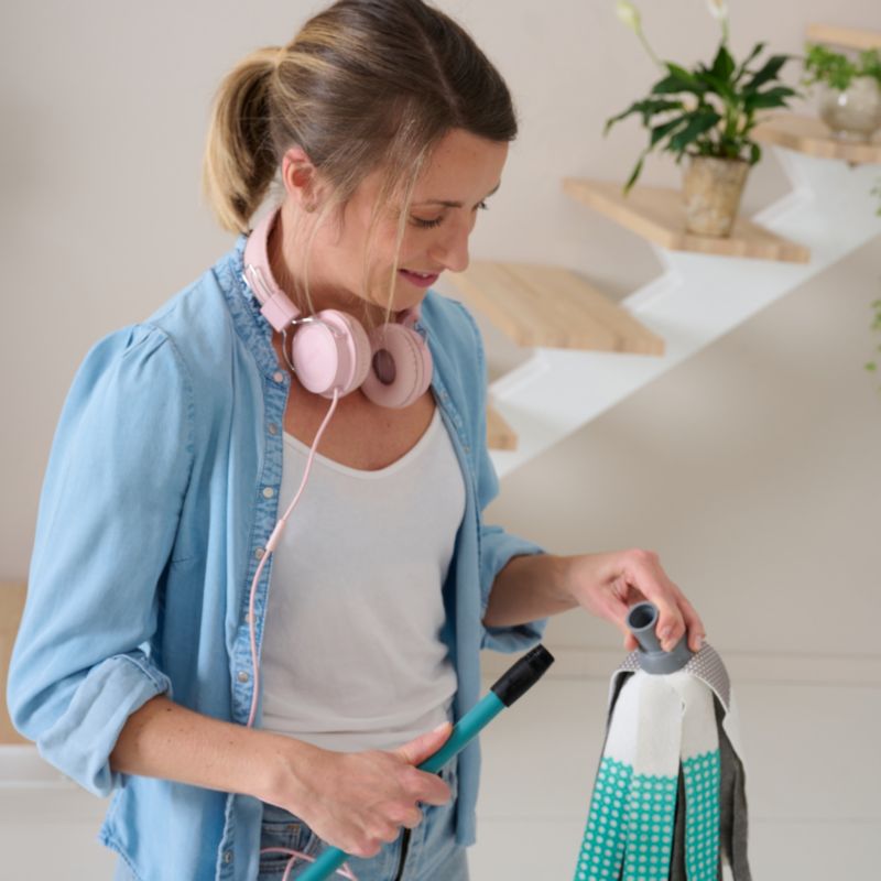 GoodHome mikrofibermop med teleskopskaft