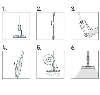 GoodHome flad mop med sprayfunktion