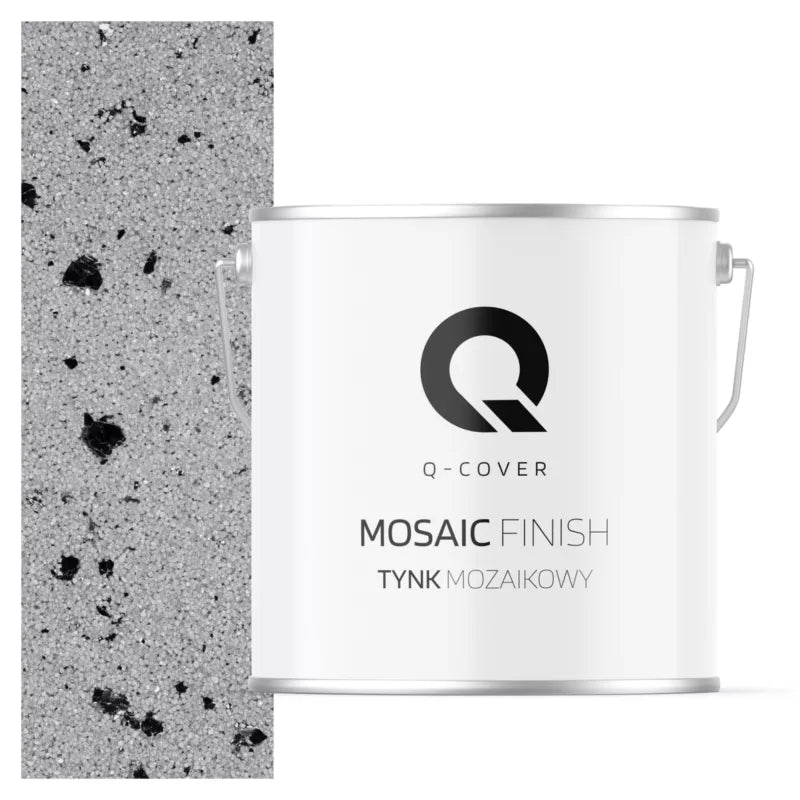 Mosaikpuds M04 7 kg Grå med Sort Glimmer