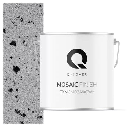 Mosaikpuds M04 7 kg Grå med Sort Glimmer
