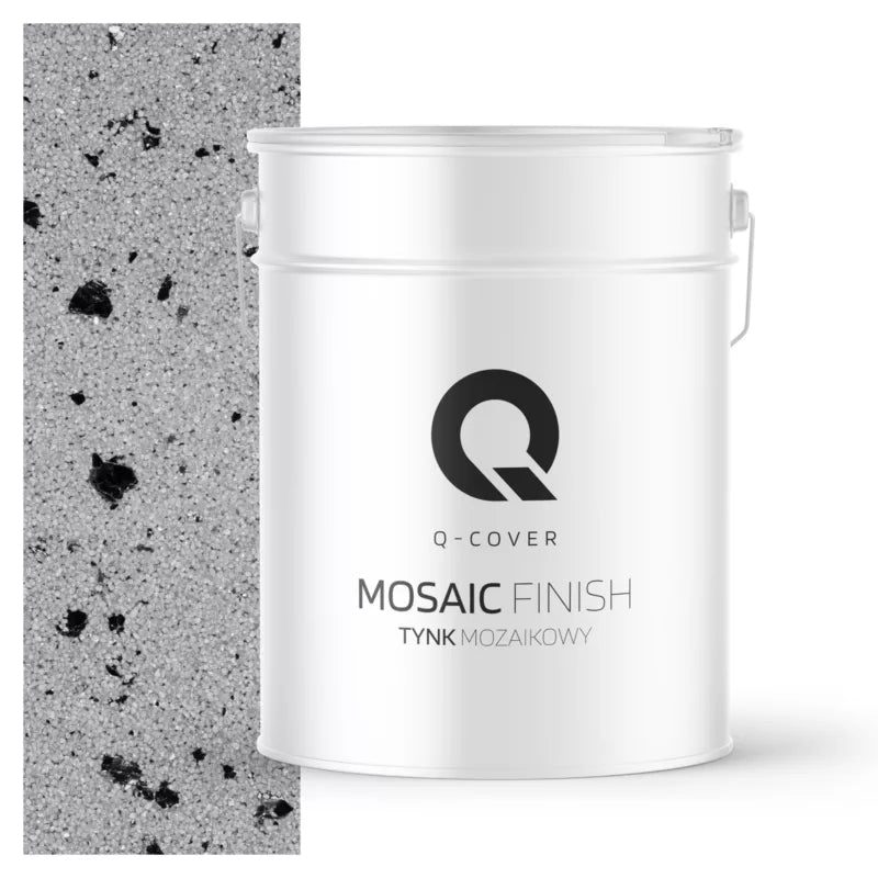 Mosaikpuds M04 Grå med Sort Glimmer 12,5 kg