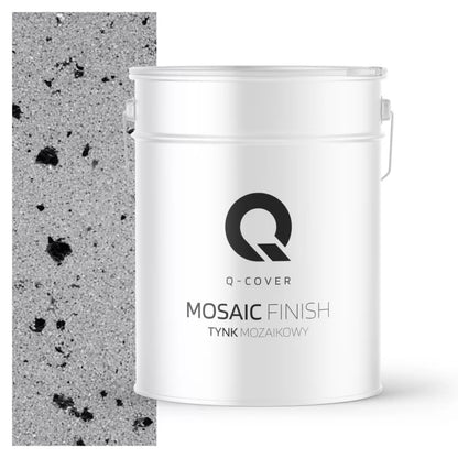 Mosaikpuds M04 Grå med Sort Glimmer 12,5 kg