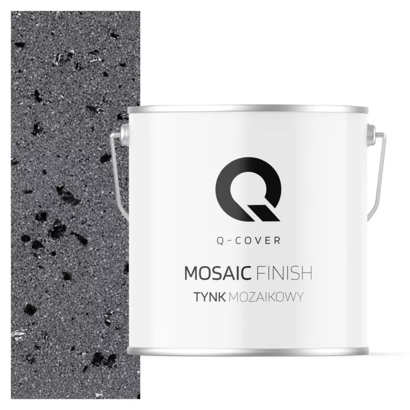 Mosaikpuds M06 7 kg Mørkegrå med Sort Glimmer