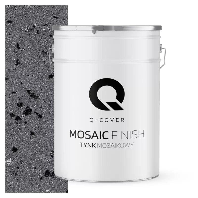 Mosaikpuds M06 Mørkegrå med Sort Glimmer 25 kg