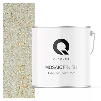 Mosaikpuds M08 Hvid med Guldglimmer 7 kg | 5905748544470