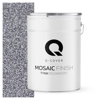 Mosaikpuds M13 25 kg Sort Sølv