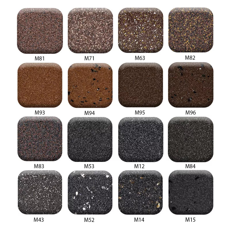 Mosaikpuds M15 12,5 kg Sort med Sort Glimmer