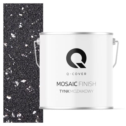 Mosaikpuds M52 Sort med Sølvglimmer 7 kg