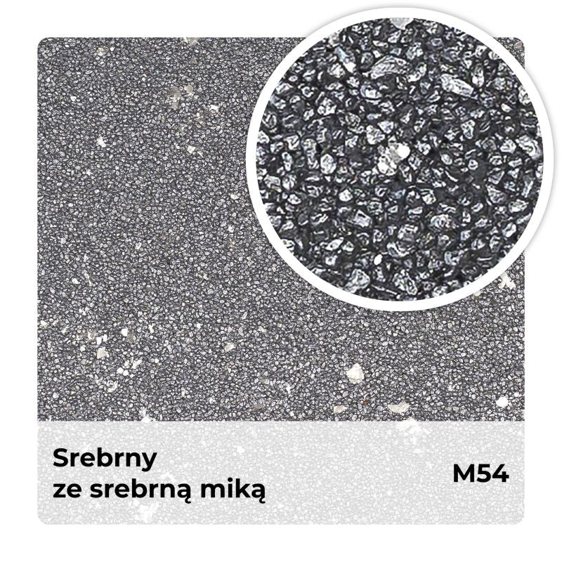 Mosaikpuds M54 7 kg Sølv med Sølvglimmer