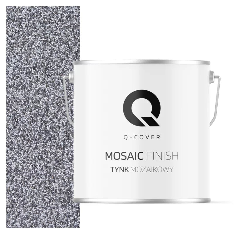 Mosaikpuds Sort-sølv M13 7 kg 1,8 m²