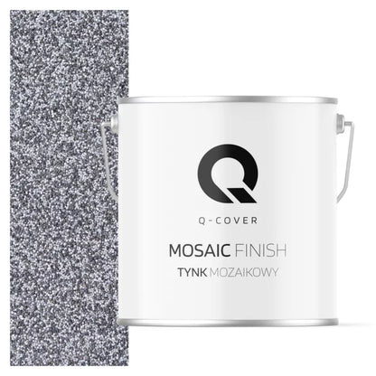 Mosaikpuds Sort-sølv M13 7 kg 1,8 m²