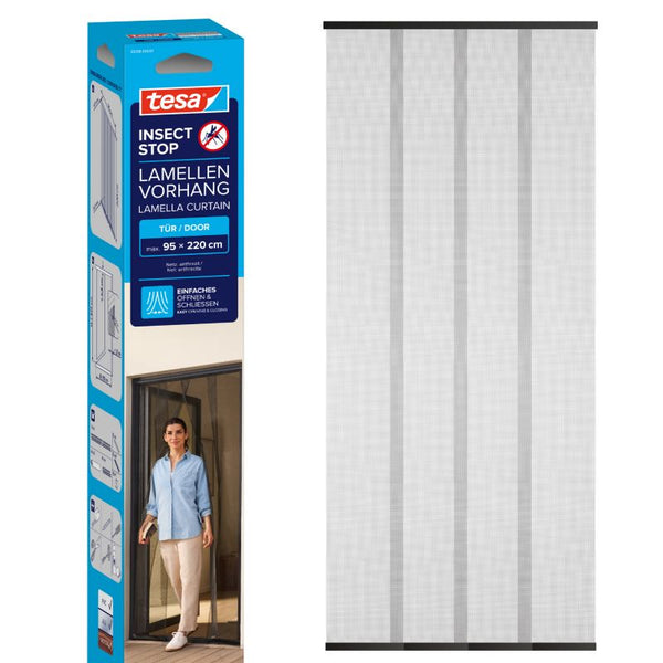 Insektnet til Balkondør 95x220 cm Sort Glasfiber