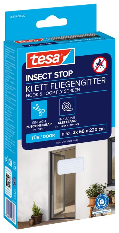 Insektnet til Dør 130x220 cm Hvid 4063565596247