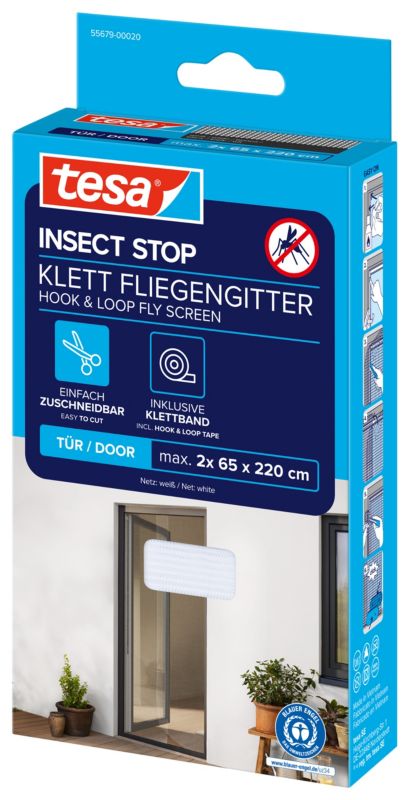 Insektnet til Dør 130x220 cm Hvid 4063565596247