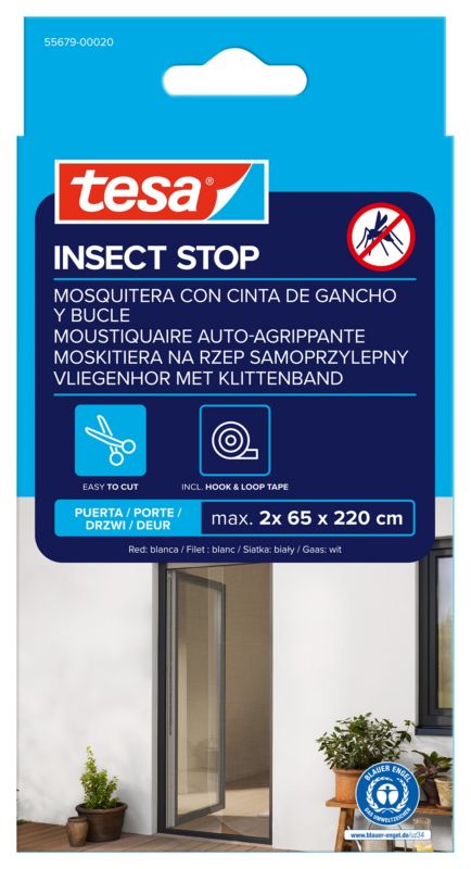 Insektnet til Dør 130x220 cm Hvid 4063565596247