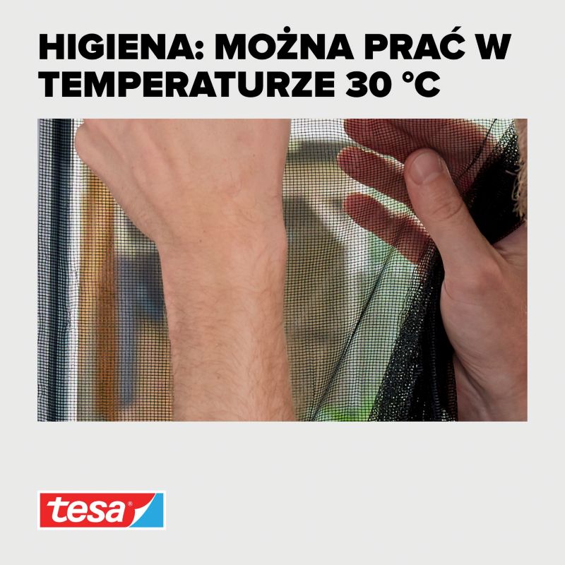 Dørmoskitonet Comfort 120x250 cm Sort