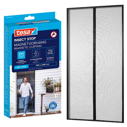 Magnetisk Insektnet XL 120x240 cm Sort