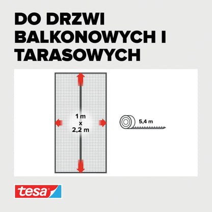 Magnetisk Insektnet XL 120x240 cm Sort