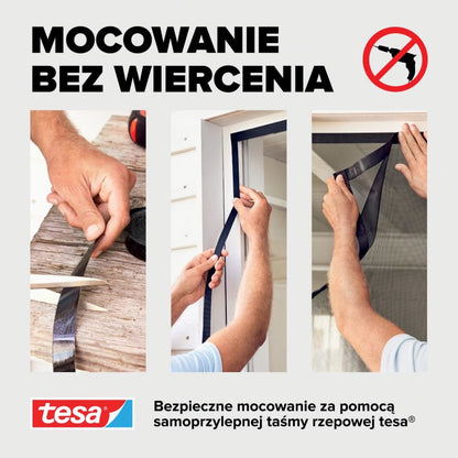 Magnetisk Insektnet XL 120x240 cm Sort