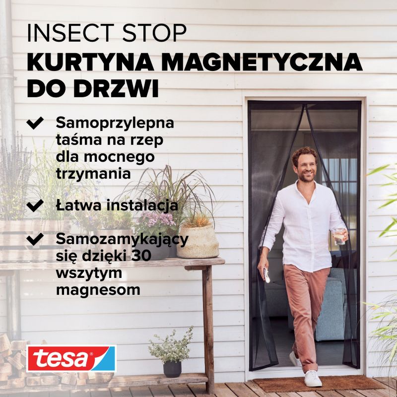 Magnetisk Insektnet Dør 90x210 cm Antracit