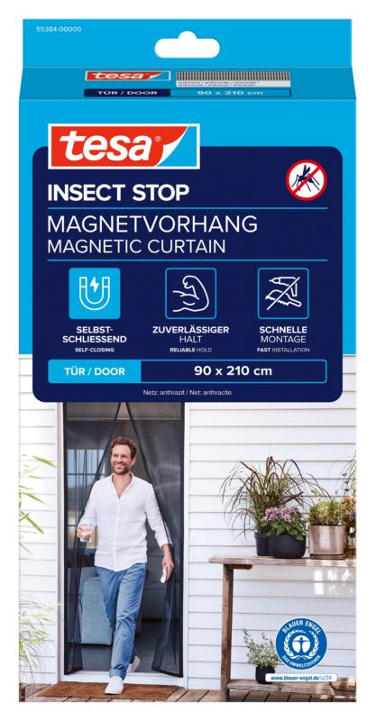 Magnetisk Insektnet Dør 90x210 cm Antracit