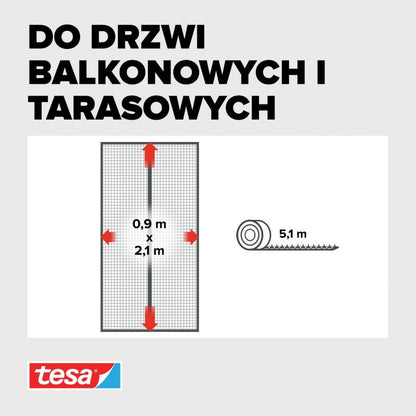 Magnetisk Insektnet Dør 90x210 cm Antracit