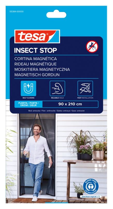 Magnetisk Insektnet Dør 90x210 cm Antracit