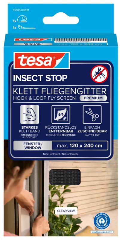 Insektnet Comfort 120x240 cm Sort