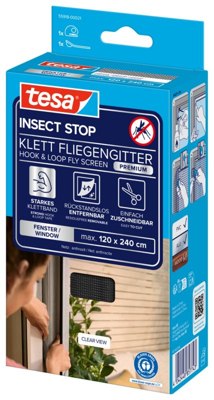 Insektnet Comfort 120x240 cm Sort