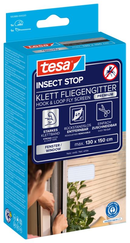 Insektnet Comfort 130x150 cm Hvid
