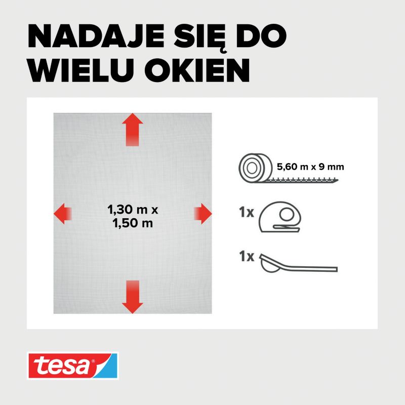 Insektnet Comfort 130x150 cm Hvid