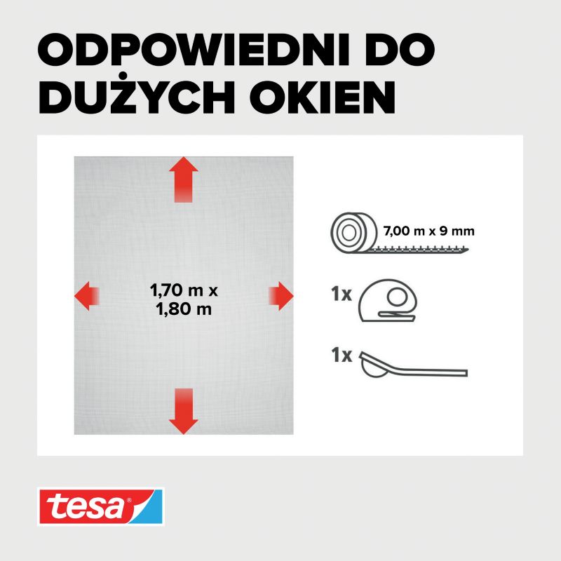 Insektnet til Vindue 170x180 cm Hvid Comfort
