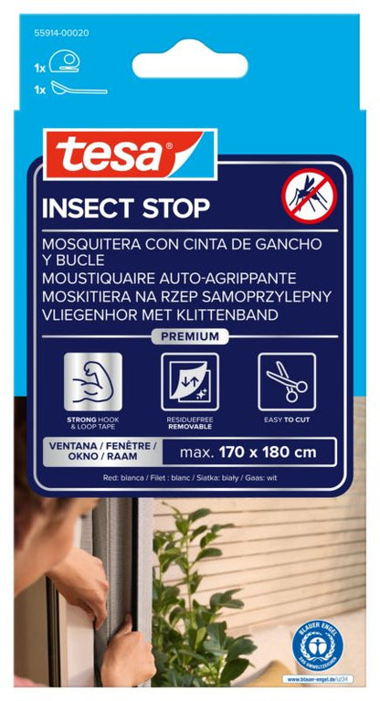 Insektnet til Vindue 170x180 cm Hvid Comfort