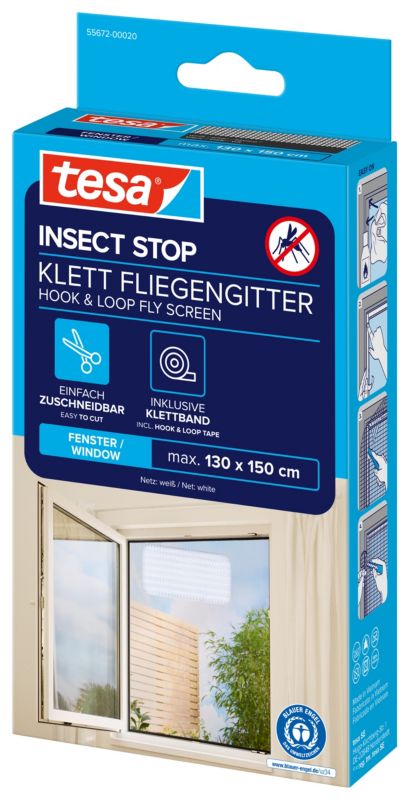 Insektnet til Vindue 130x150 cm Hvid