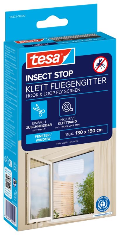 Insektnet til Vindue 130x150 cm Hvid