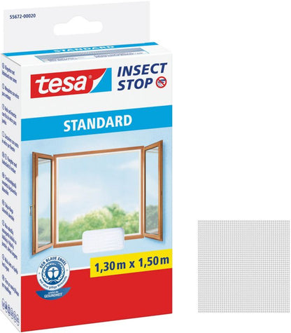 Tesa Standard vinduesmyggenet 1,3 x 1,5 m hvid