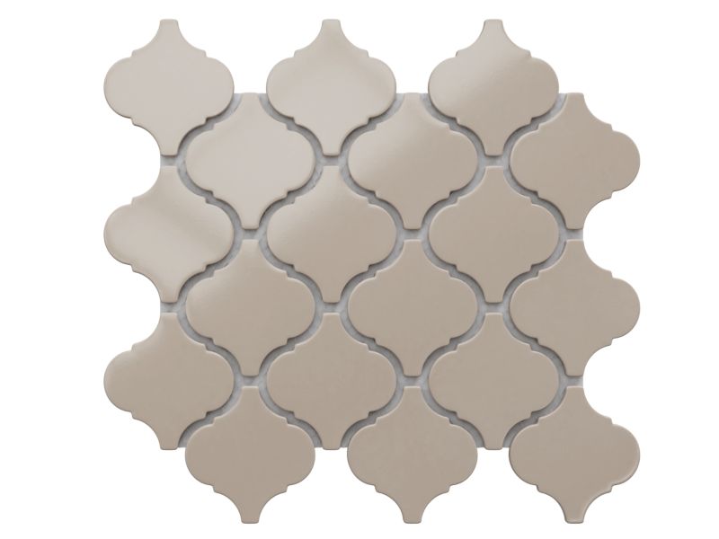 Ilcom arabeska lys grå keramisk mosaik 24,3 x 27,5 cm 1 stk.