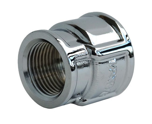 Krom reduktionsmuffe 1/2" x 3/8"