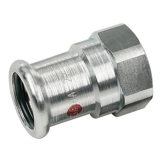 Sanha stålrør-reduktionsmuffe med indvendigt gevind 18 mm x 3/4"